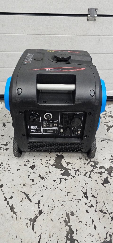HBM 4200 Watt - 230V Inverter - Generator - Aggregaat 223 cc, Ophalen of Verzenden, Zo goed als nieuw, Minder dan 5 kVA, Elektrisch startend