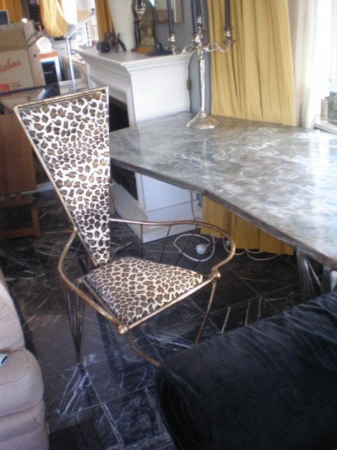 Patrick Gibelli meubels (tafel, stoel, kastje), Ophalen