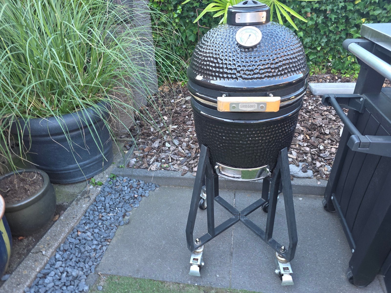 Grill Guru Compact Kamado BBQ - Zo goed als nieuw, Ophalen, Gebruikt, Grill Guru