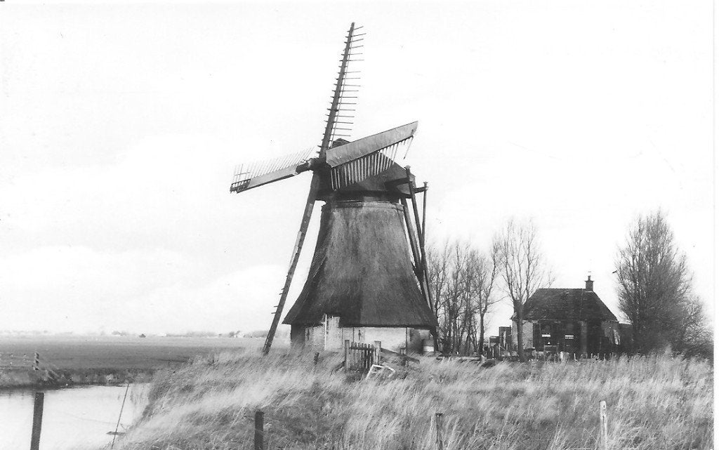 Ansichtkaart Dronrijp De Oosterpolder molen 1974, Ophalen of Verzenden, 1960 tot 1980, Ongelopen, Friesland