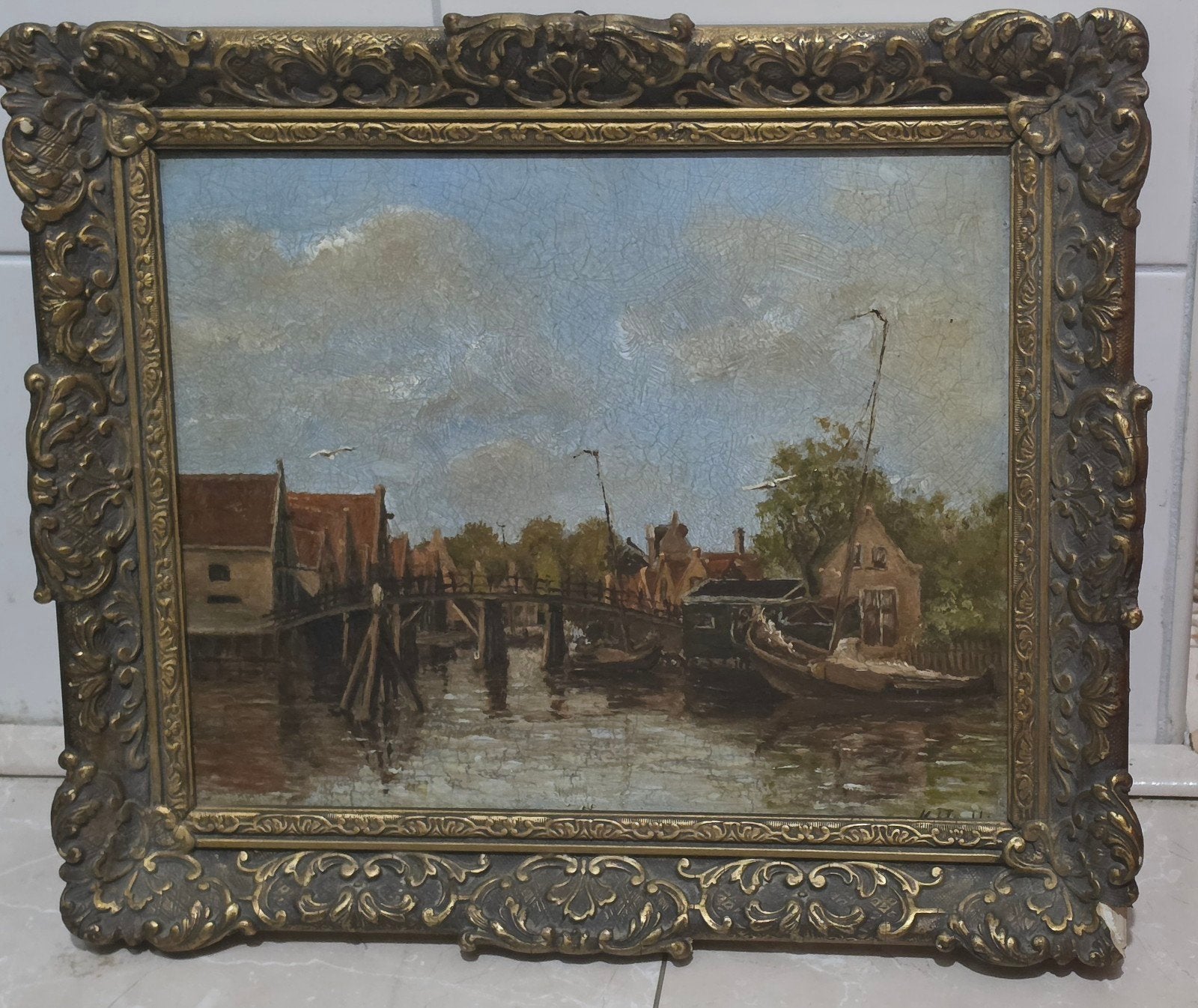 olieverfschilderij schilderij, Ophalen of Verzenden