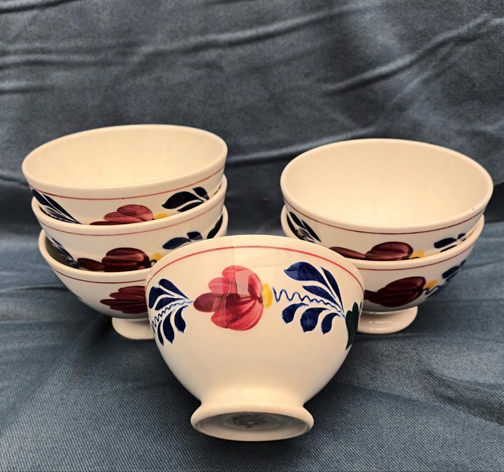 Boerenbont schaaltjes.                   mt-diam11cm.hgt 7cm, Antiek en Kunst, Antiek | Servies los, Ophalen of Verzenden