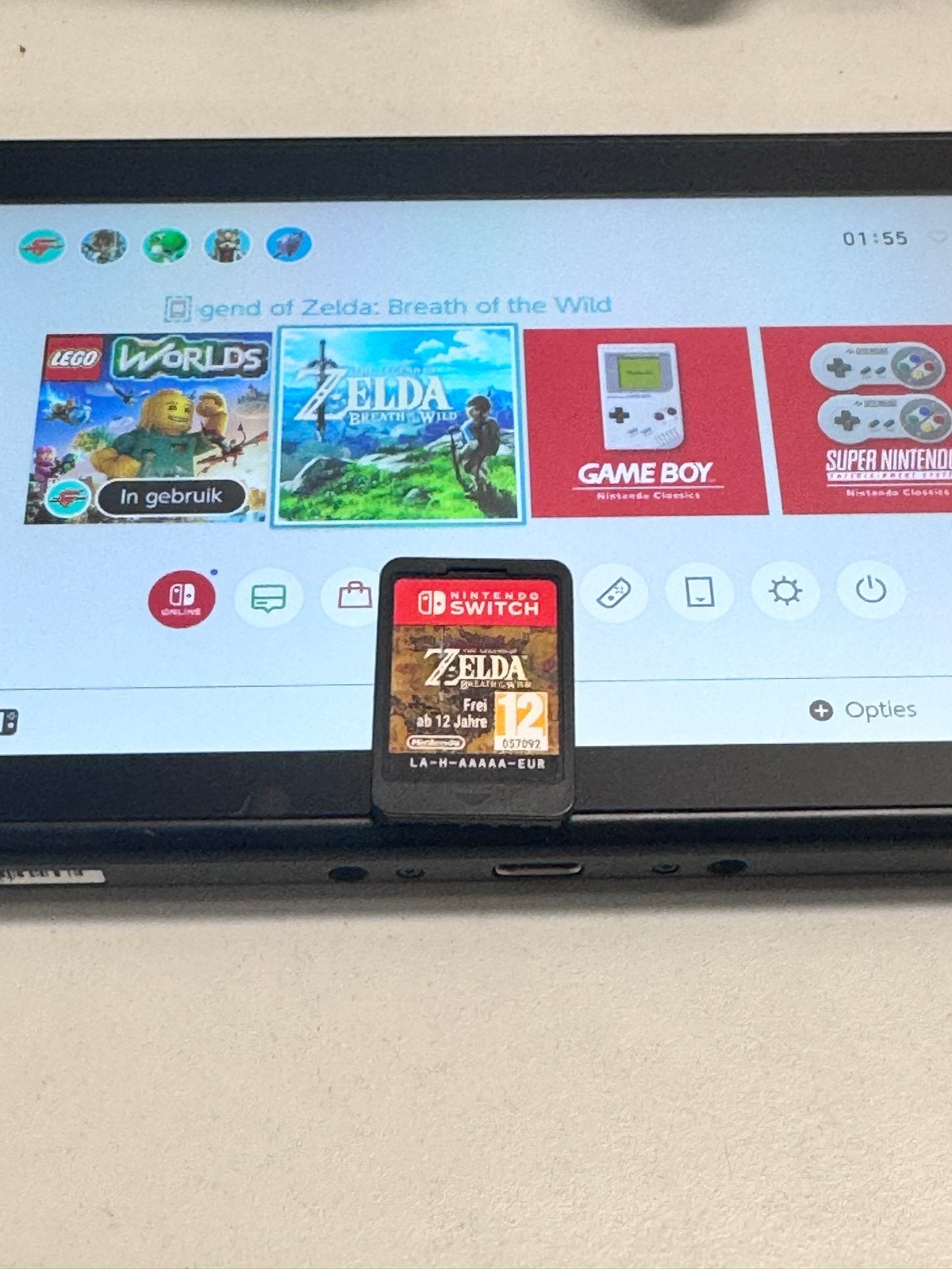 Nintendo Switch met Zelda: Breath of the Wild, Met games, Met 2 controllers, Ophalen of Verzenden, Zo goed als nieuw
