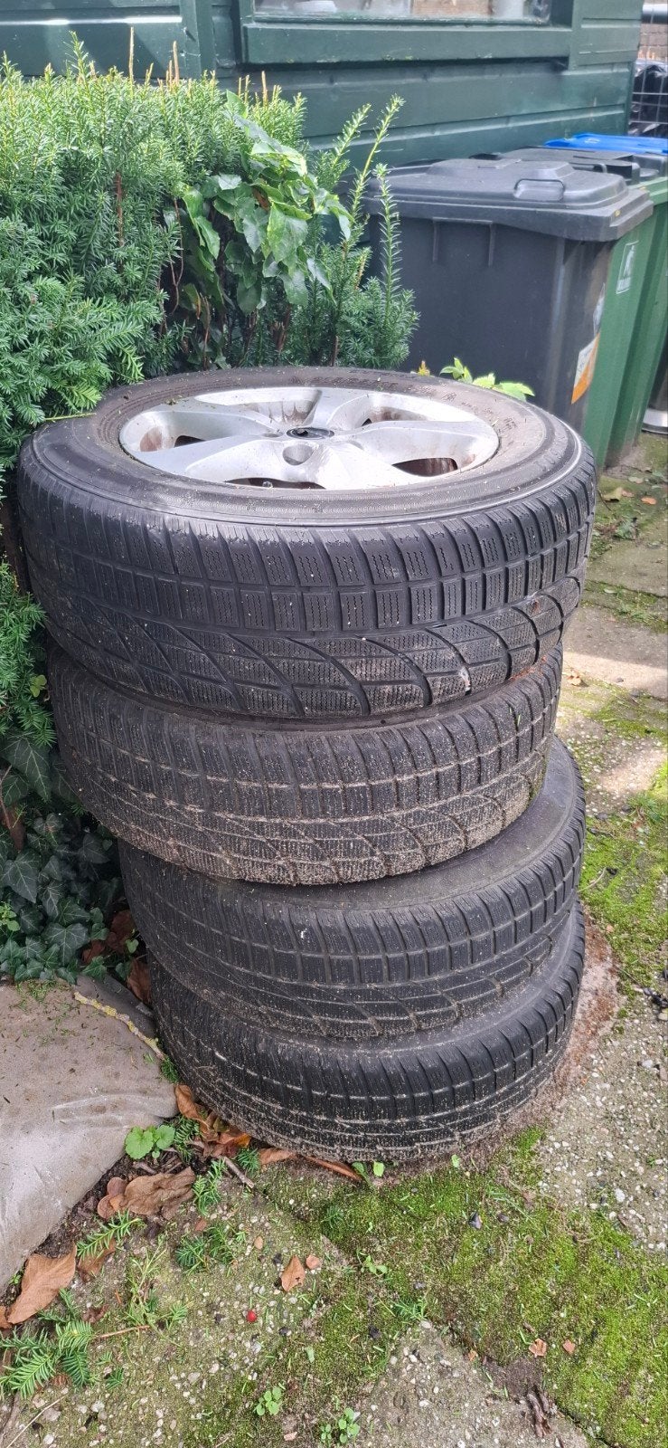 Gebruikte WinterBanden en Velgen 215/65R16, Ophalen, 16 inch, Banden en Velgen, Winterbanden