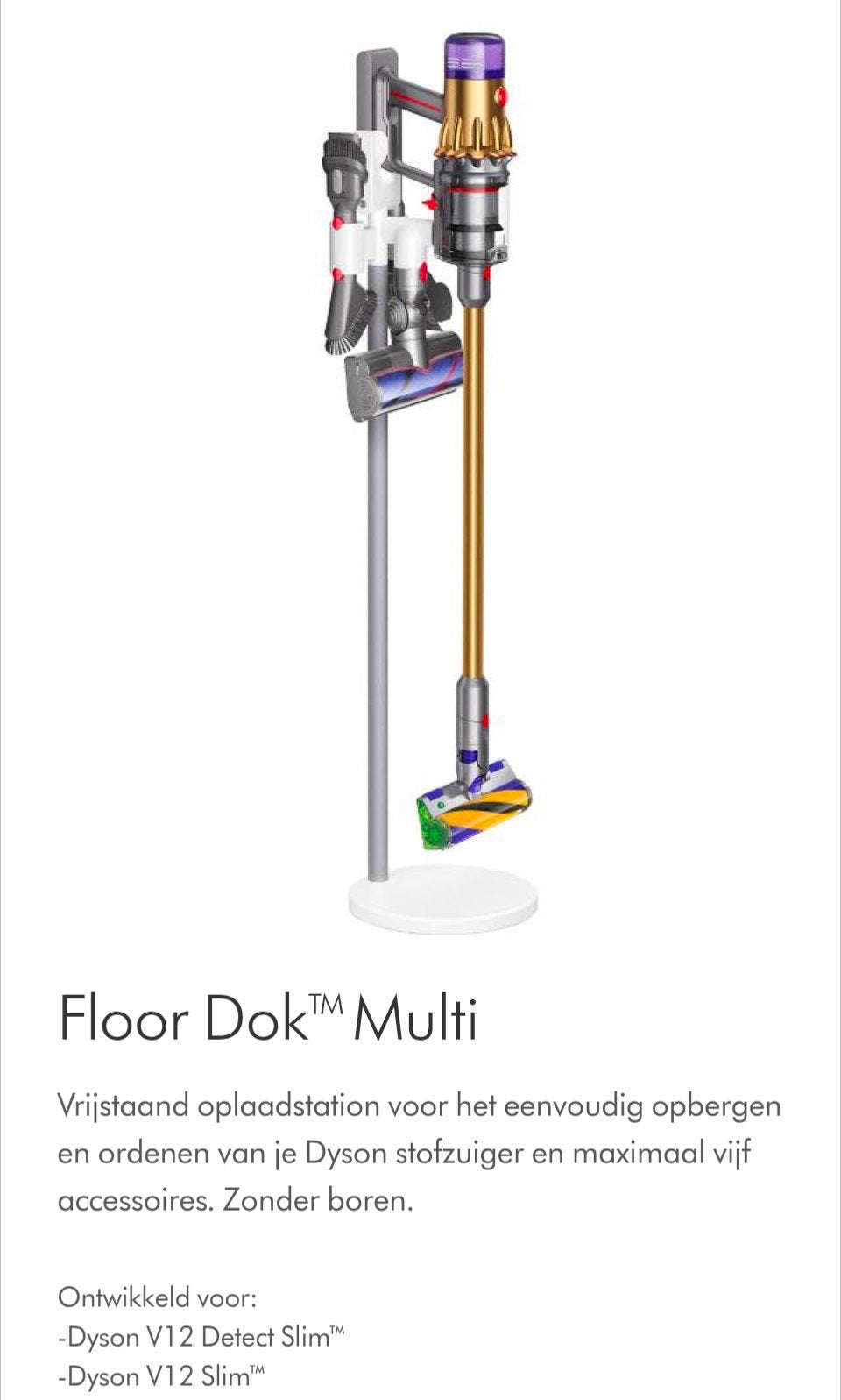Dyson Floor Dok Multi - Vrijstaand Oplaadstation, Overige typen, Nieuw, Ophalen of Verzenden, Dyson
