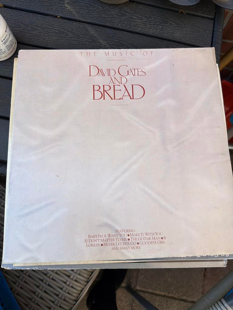 T1. The Music of David Gates and Bread LP Vinyl, Cd's en Dvd's, Vinyl | Pop, Complilatie, Ophalen of Verzenden, Gebruikt, 12 inch
