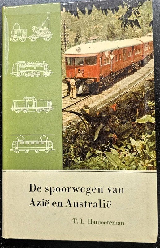 De spoorwegen van Azië en Australië (ca. 1965), Ophalen of Verzenden, Gebruikt, Trein, Boek of Tijdschrift