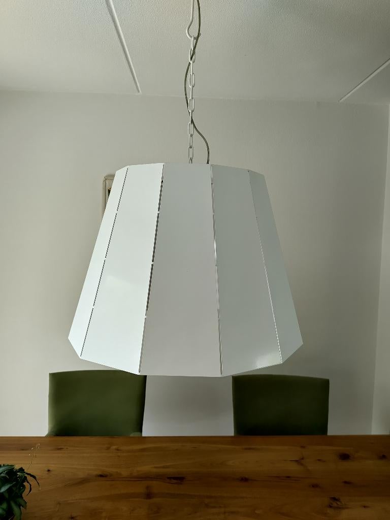 Design hanglamp, Huis en Inrichting, Lampen | Hanglampen, Ophalen, 50 tot 75 cm, Zo goed als nieuw, Metaal