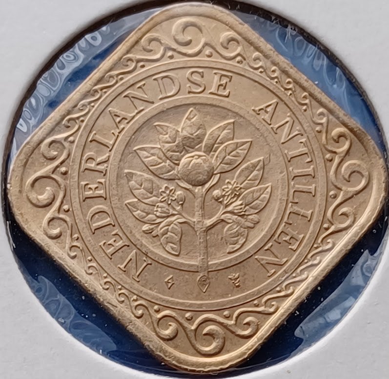 50 cent Nederlandse Antillen 1989 - Beatrix UNC, Ophalen of Verzenden, Koningin Beatrix, ½ gulden, Losse munt