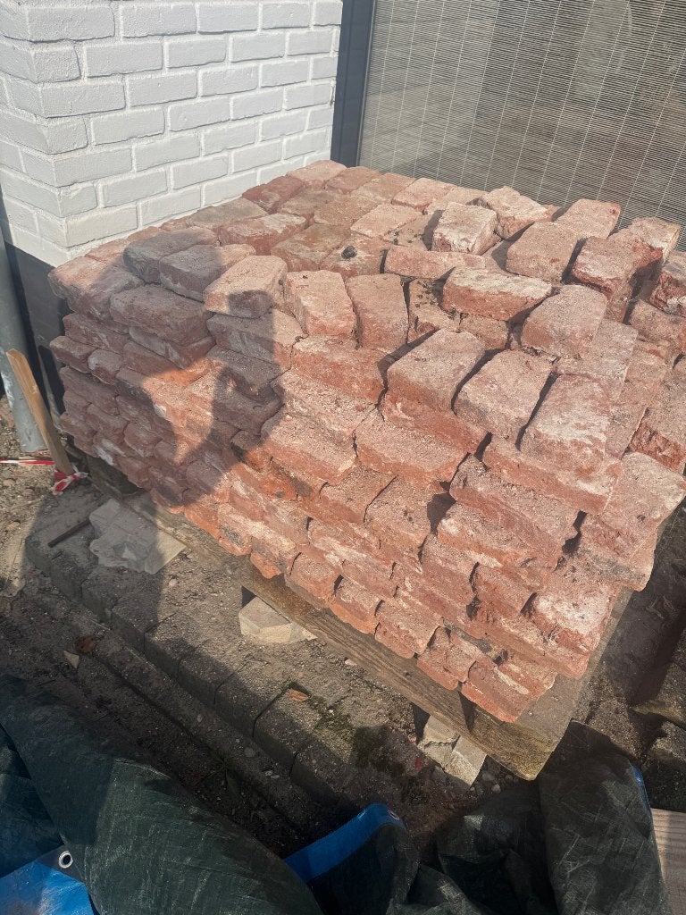 Handgevormde putstenen, Ophalen