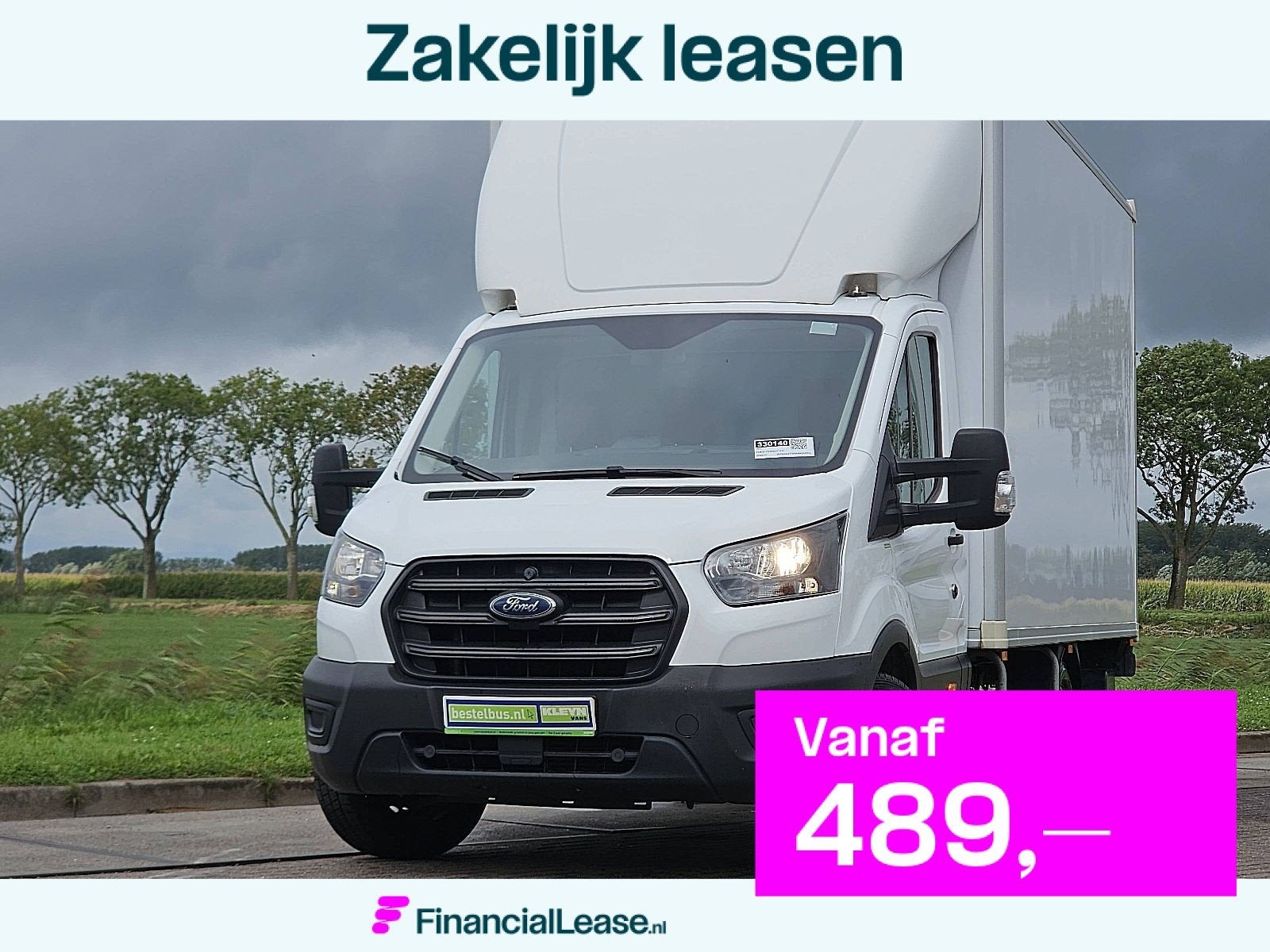FORD TRANSIT 2.0 bakwagen laadklep!, Gebruikt, Euro 6, 129 pk, Wit
