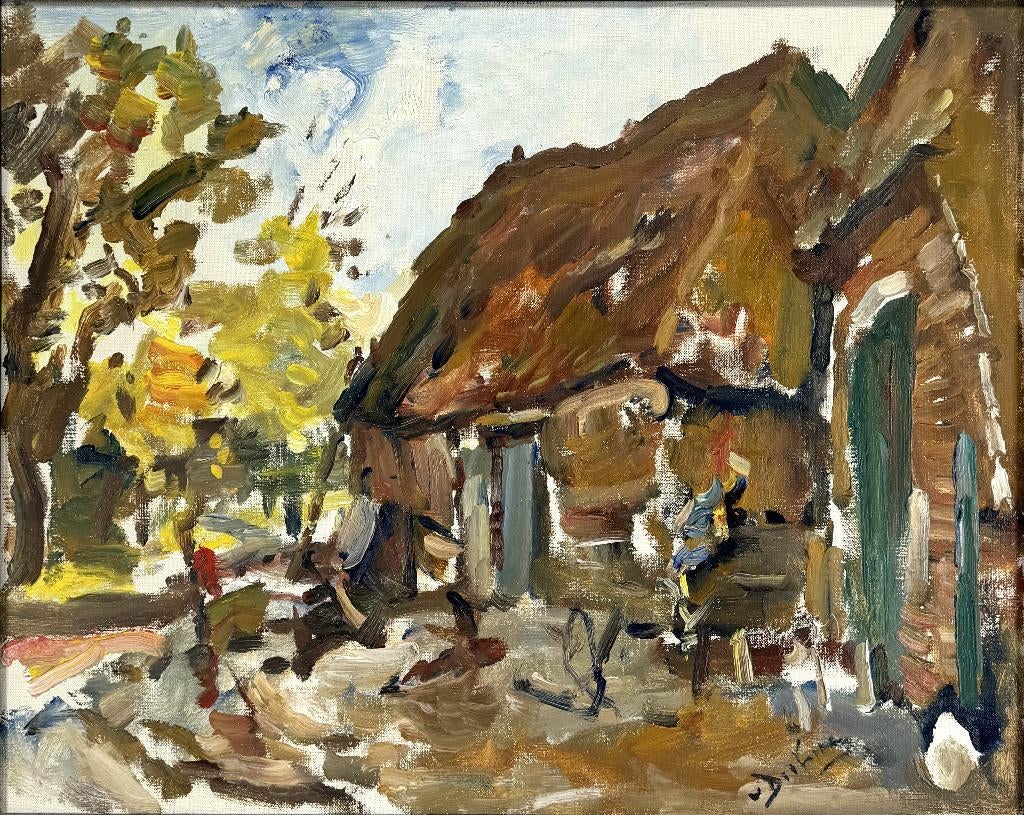 28. Olieverfschilderij, E.B. van Dulmen Krumpelman, Antiek en Kunst, Kunst | Schilderijen | Klassiek, Ophalen of Verzenden