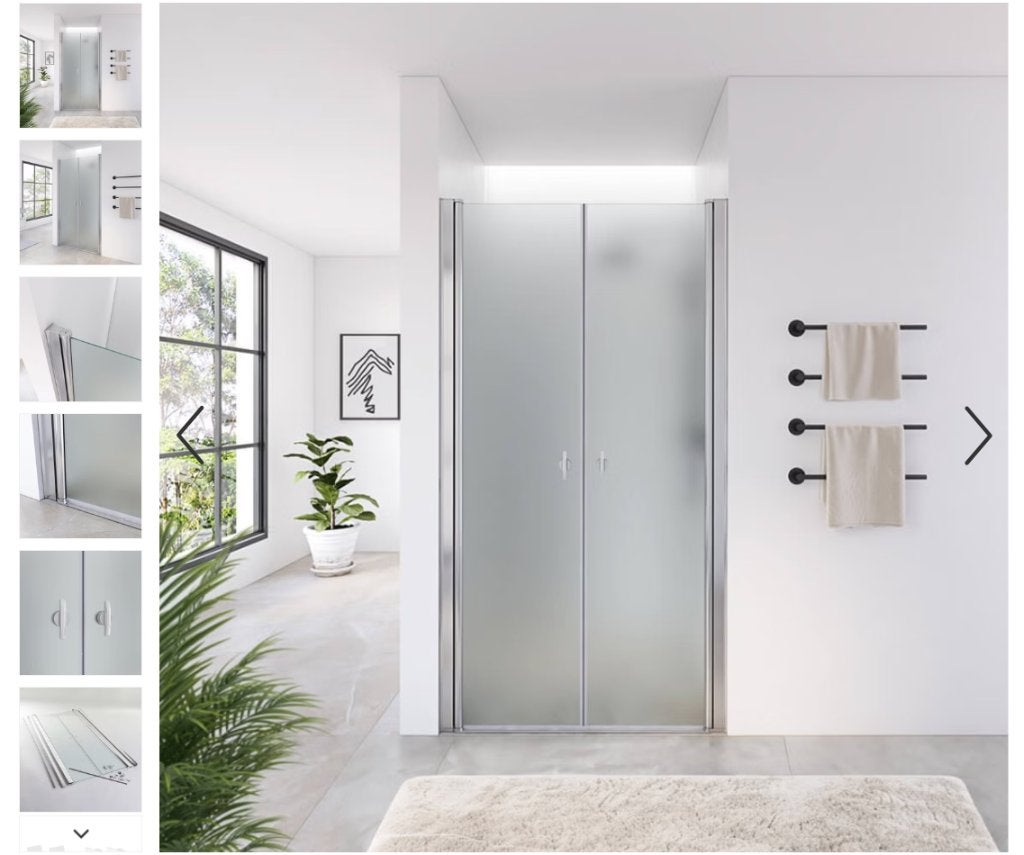 Douchedeuren LAVEA NIEUW in doos 80x195, Ophalen, Nieuw, Glas, Douche