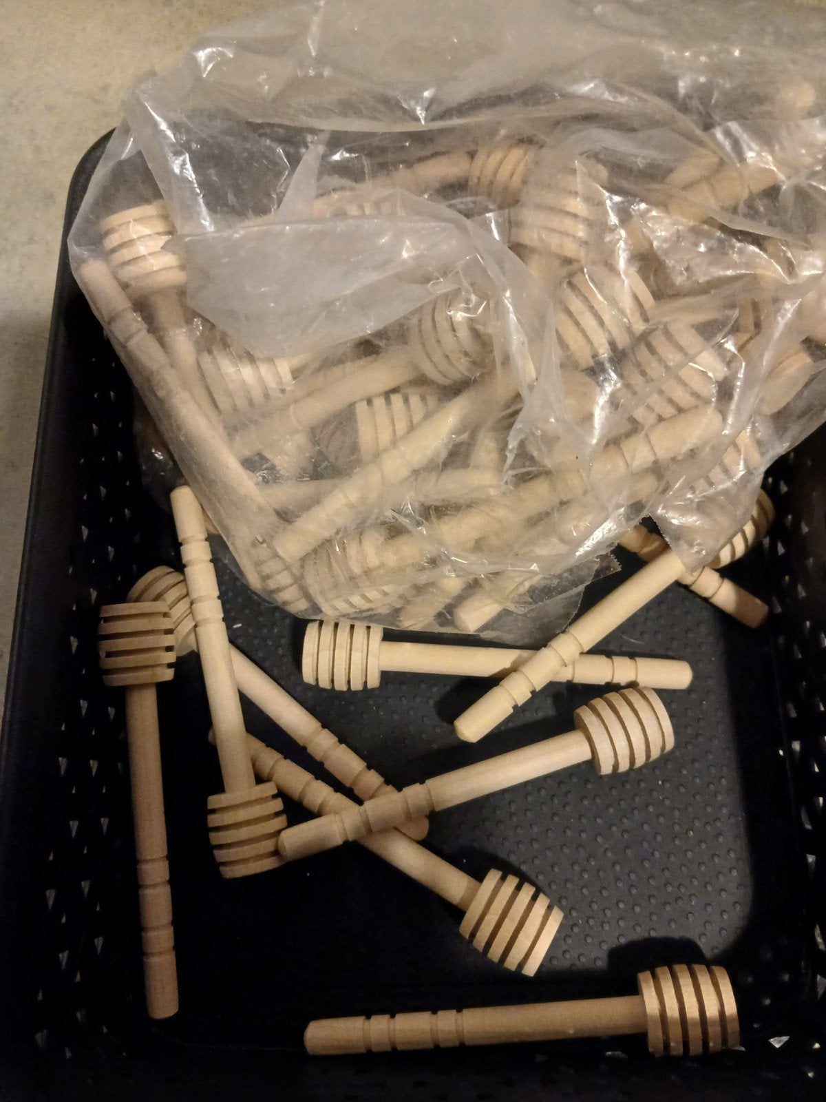 Houten honinglepels - Honing dippers, Overige typen, Hout, Nieuw, Ophalen of Verzenden