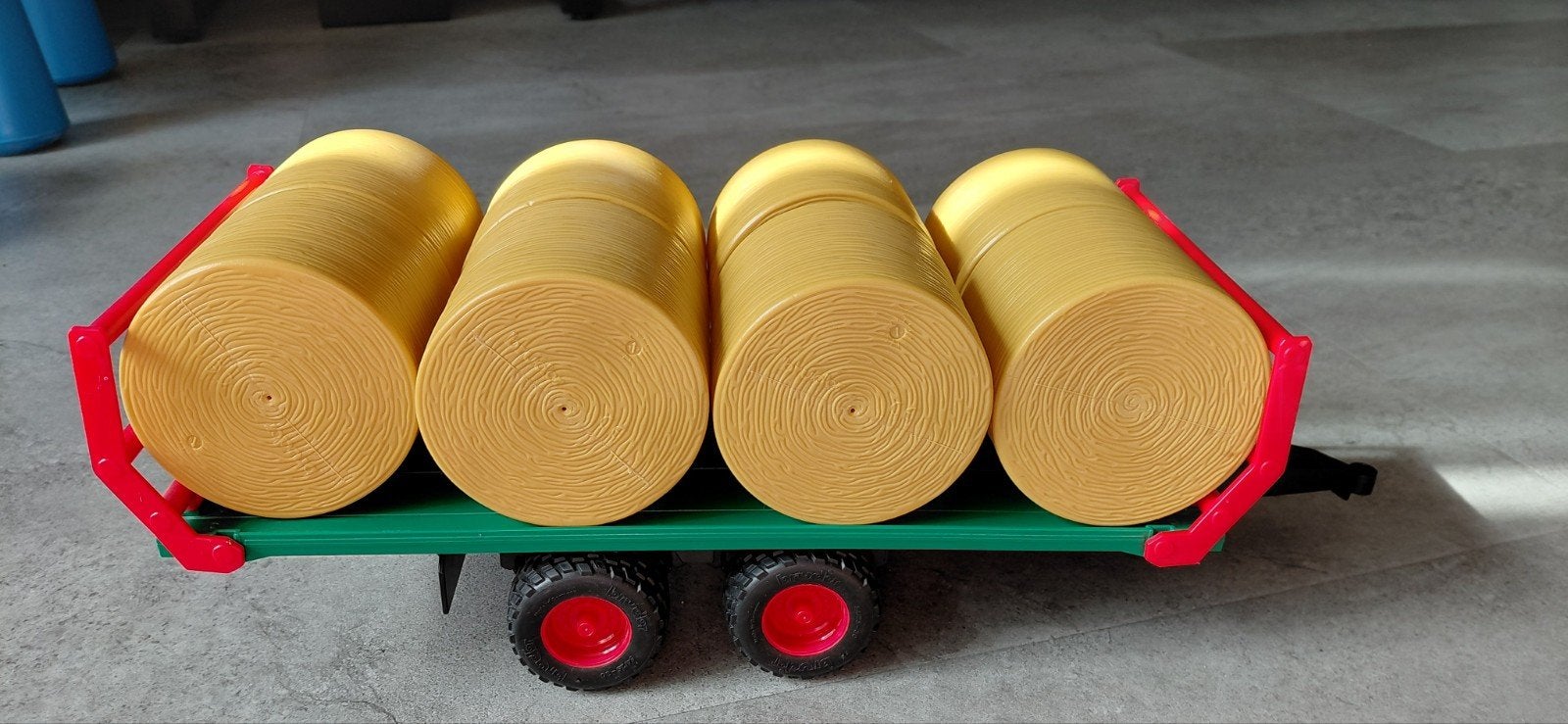 Bruder Balenwagen met 8 Balen - Speelgoed Landbouw, Ophalen, Gebruikt