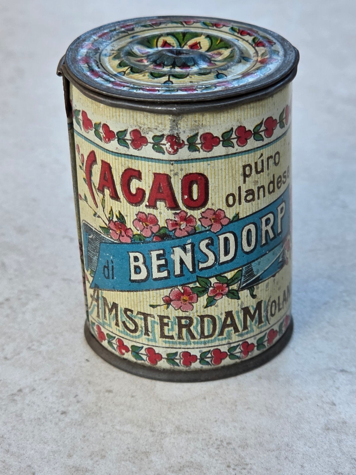 bensdorp Cacao monster blikje Amsterdam, Ophalen of Verzenden, Gebruikt, Overige