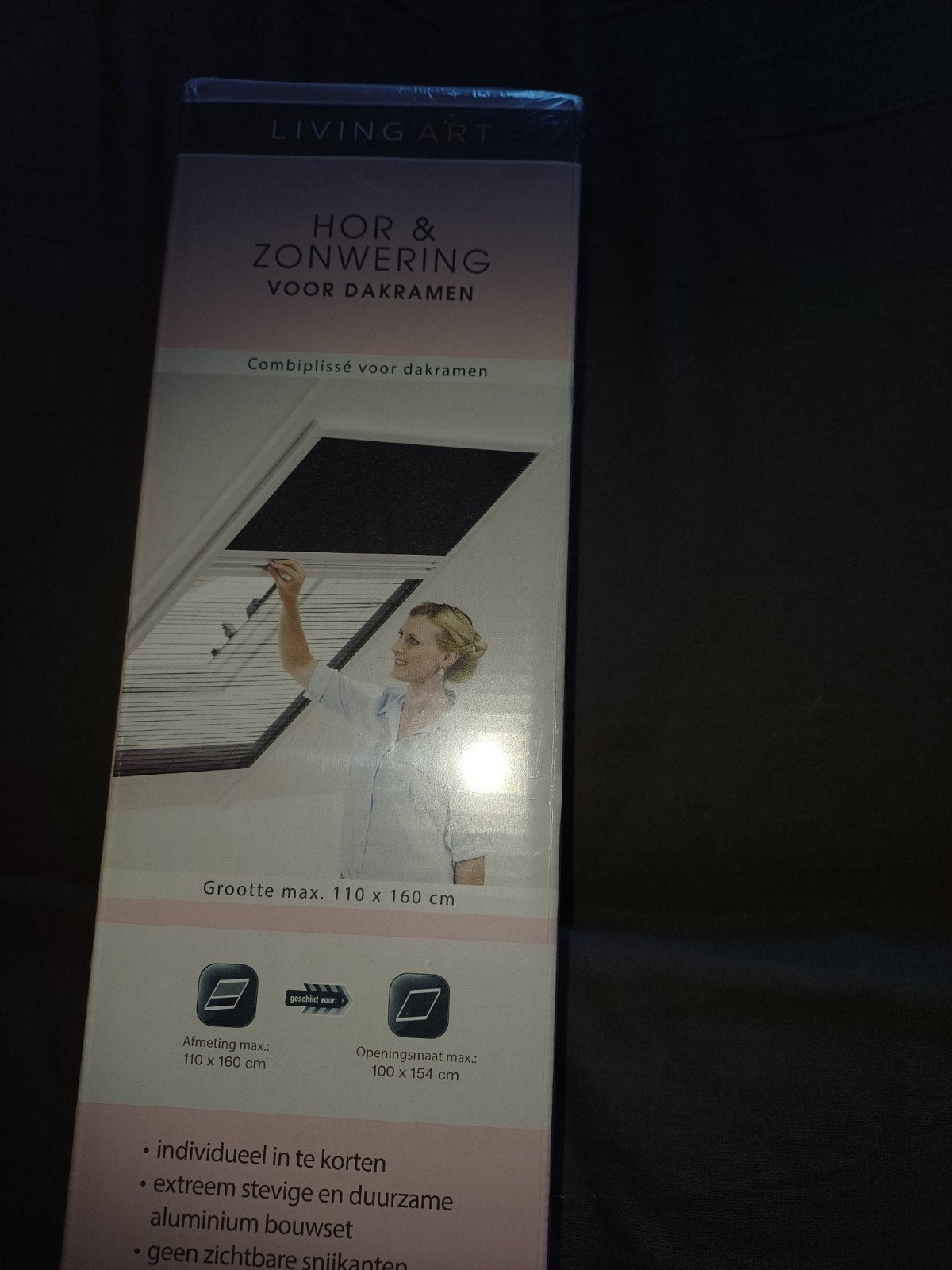 Hor en zonwering voor dakraam 110x 160, Ophalen