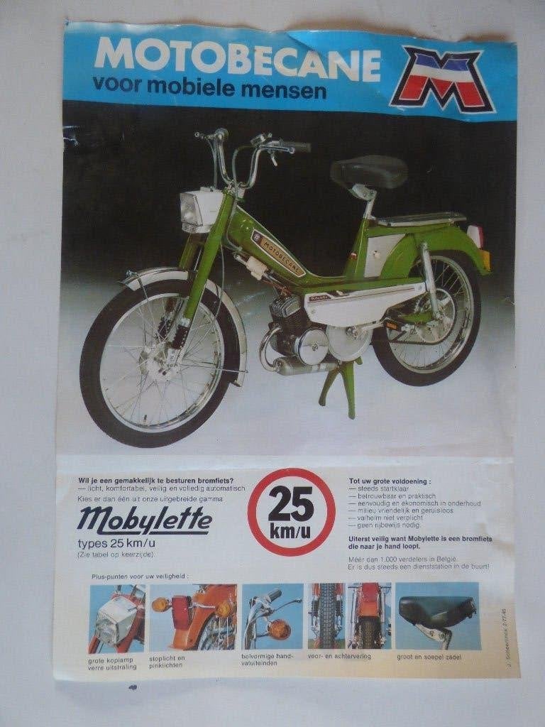 MOTOBECANE 140 TL - 150 S - 150 L - 150 LC - M25 PRTS FLYER, Ophalen of Verzenden, Gebruikt