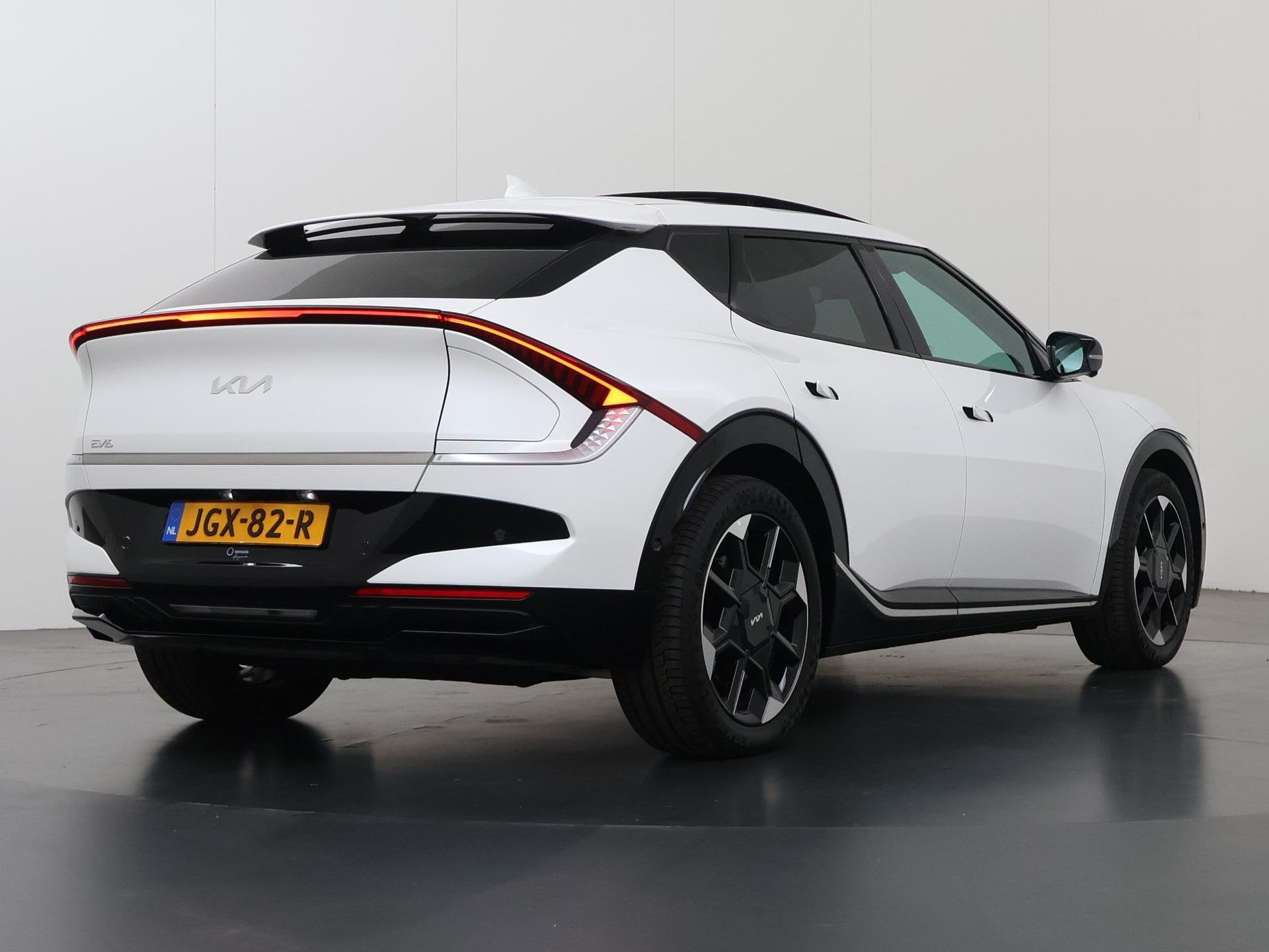 Kia EV6 Plus Advanced 84 kWh | Panoramadak | Lederen bekledi, Auto's, Automaat, 228 pk, 1960 kg, Wit