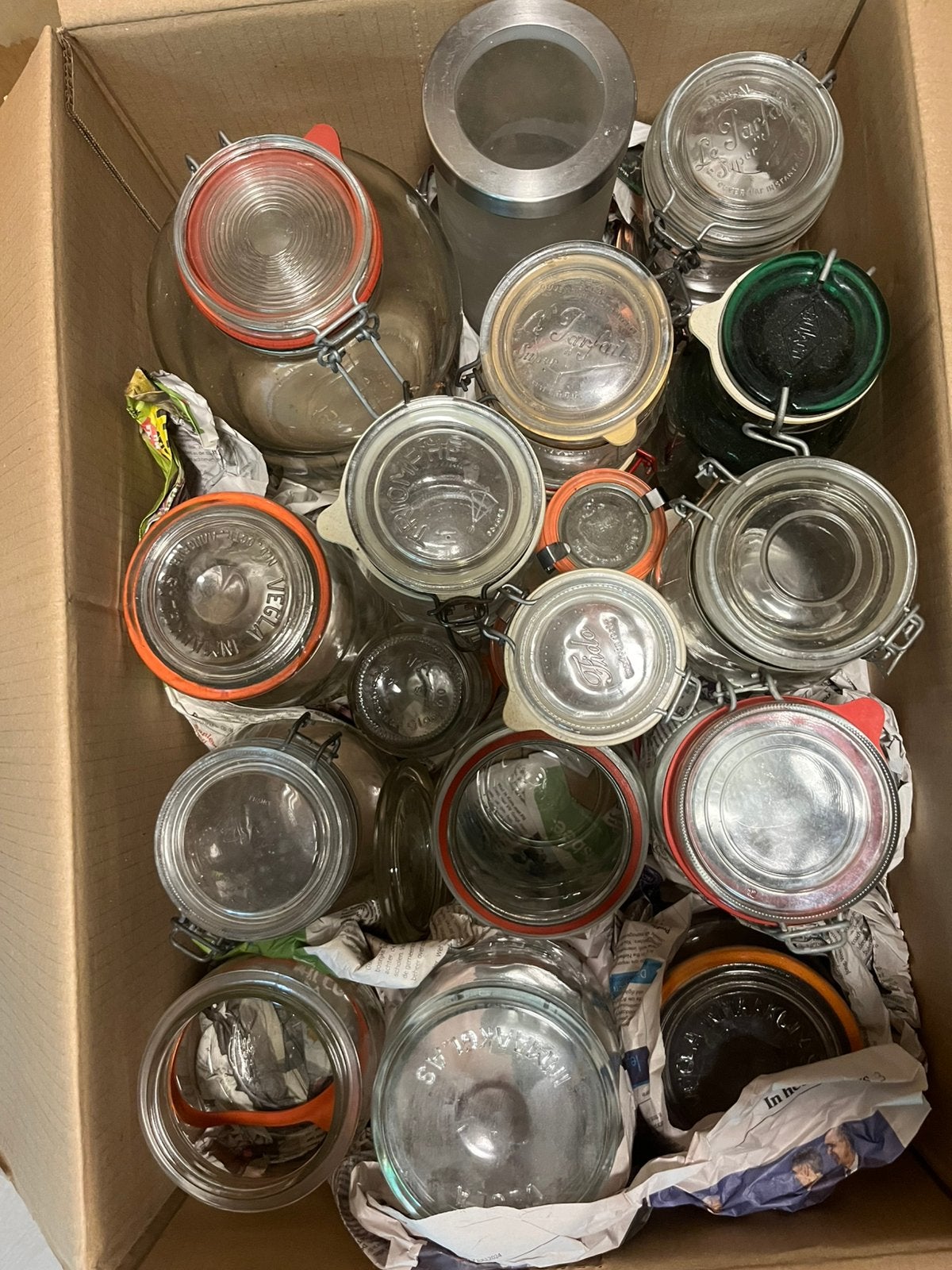 2 dozen weckglas, vegla compleet, Huis en Inrichting, Ophalen, Glas of Glazen, Overige merken, Overige stijlen
