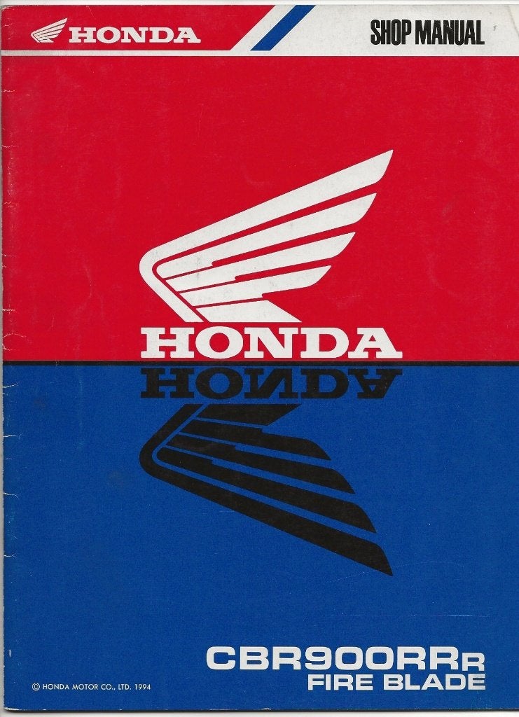 Honda CBR900 RRr Fire Blade addendum shop manual, Motoren, Handleidingen en Instructieboekjes, Verzenden, Honda