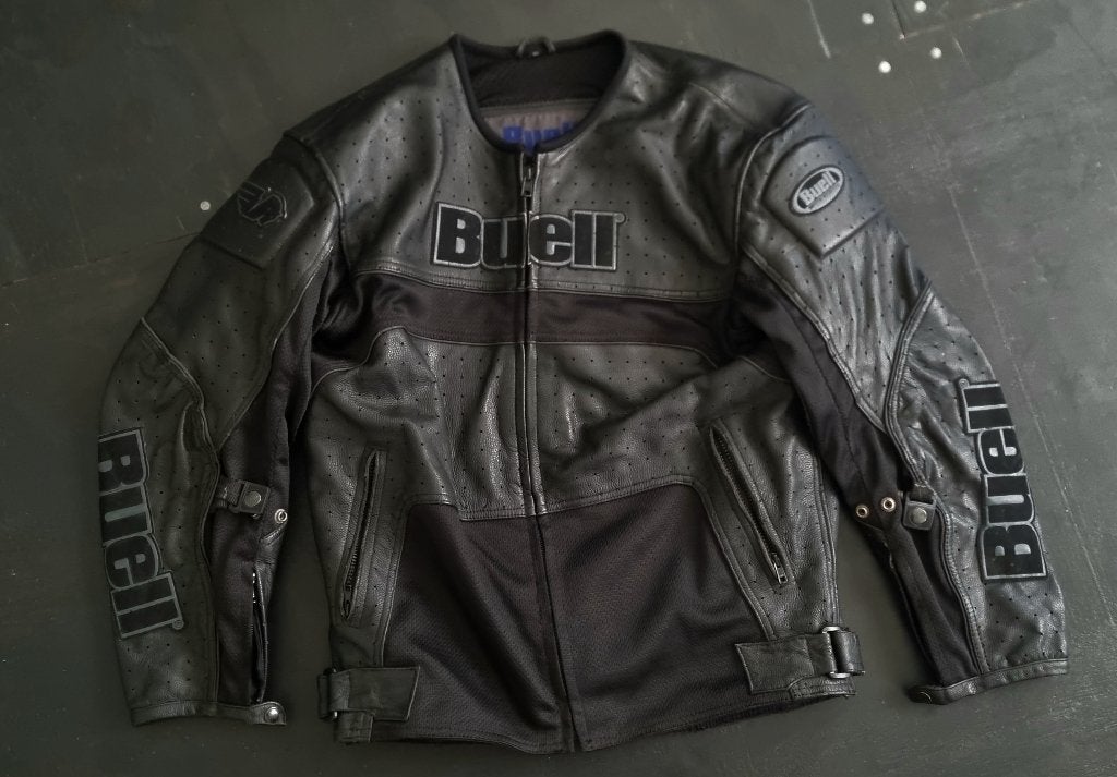 Buell jas leder XL, Motoren, Kleding | Motorkleding, Heren, Jas | leer, Buell, Ophalen of Verzenden