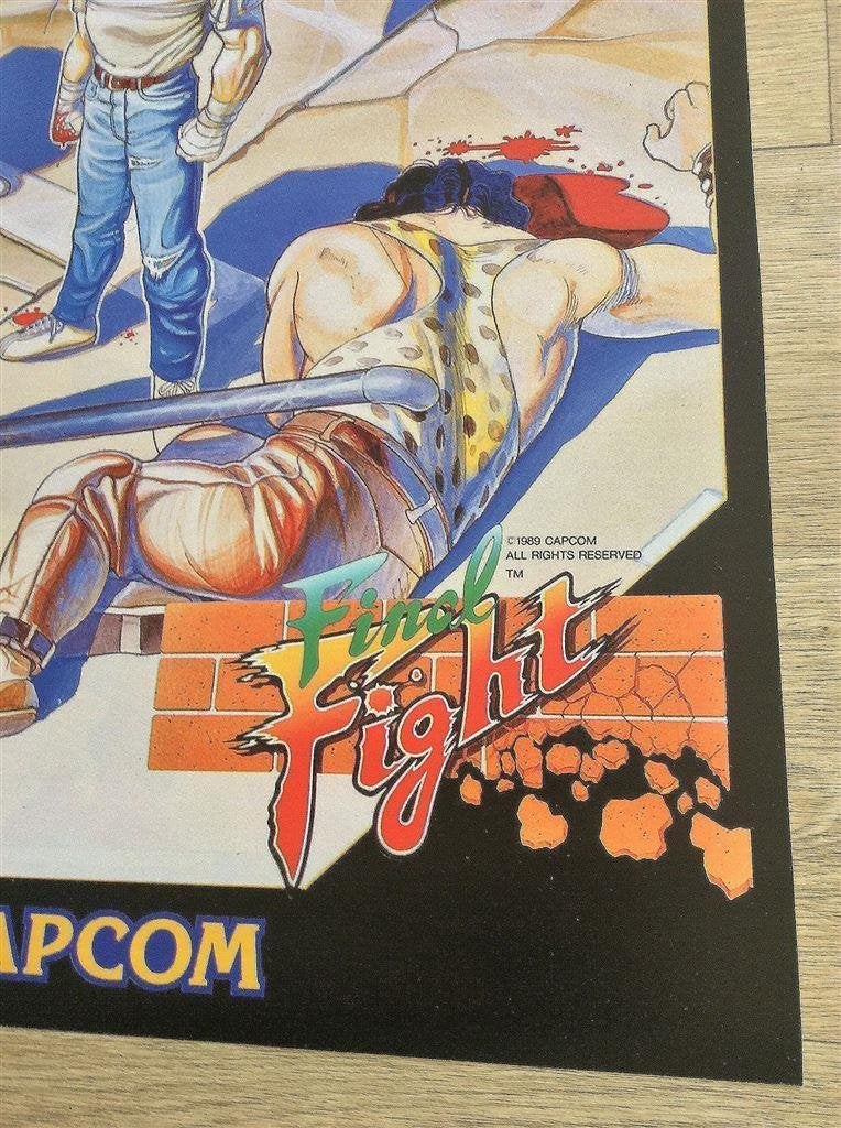 FINAL FIGHT CAPCOM Retro Arcade POSTER, Verzenden, Nieuw, A1 t/m A3, Film en Tv