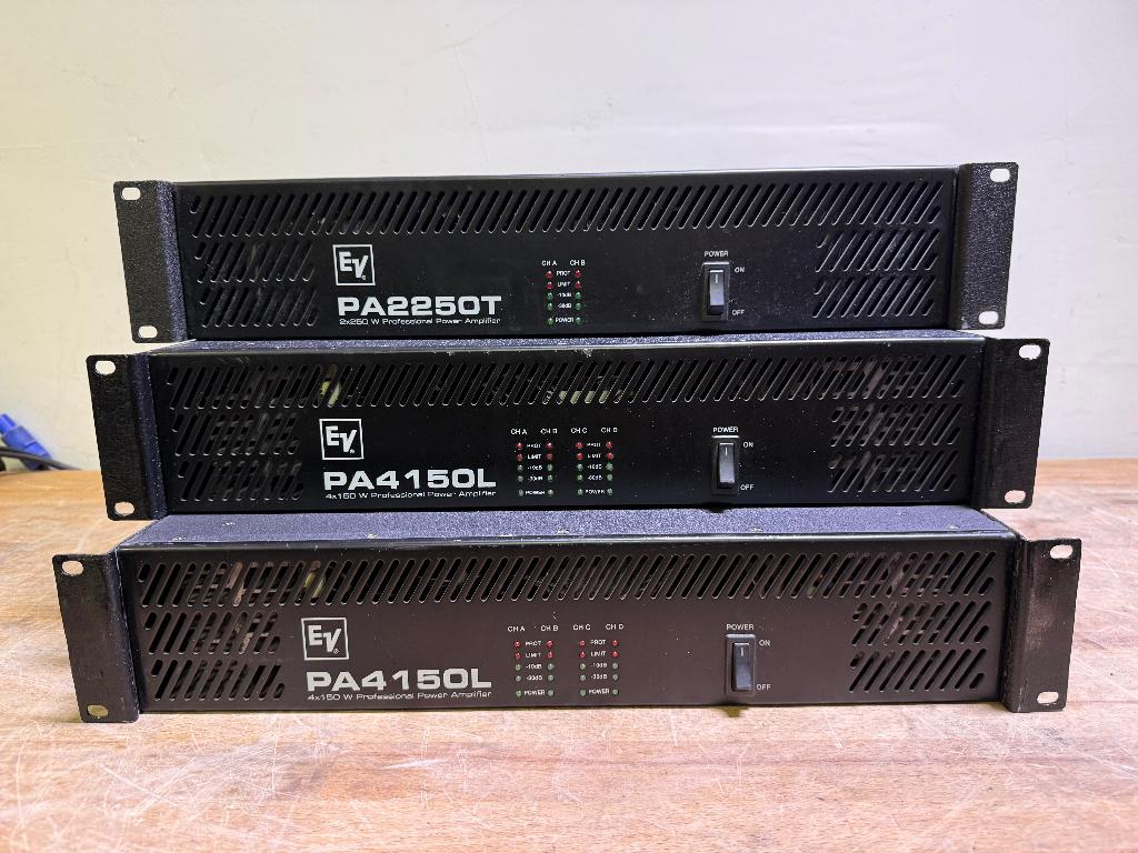 EV Electro-Voice PA4150L / PA2250T versterkers amplifiers, Ophalen of Verzenden, Gebruikt, 500 tot 1000 watt, P.A.