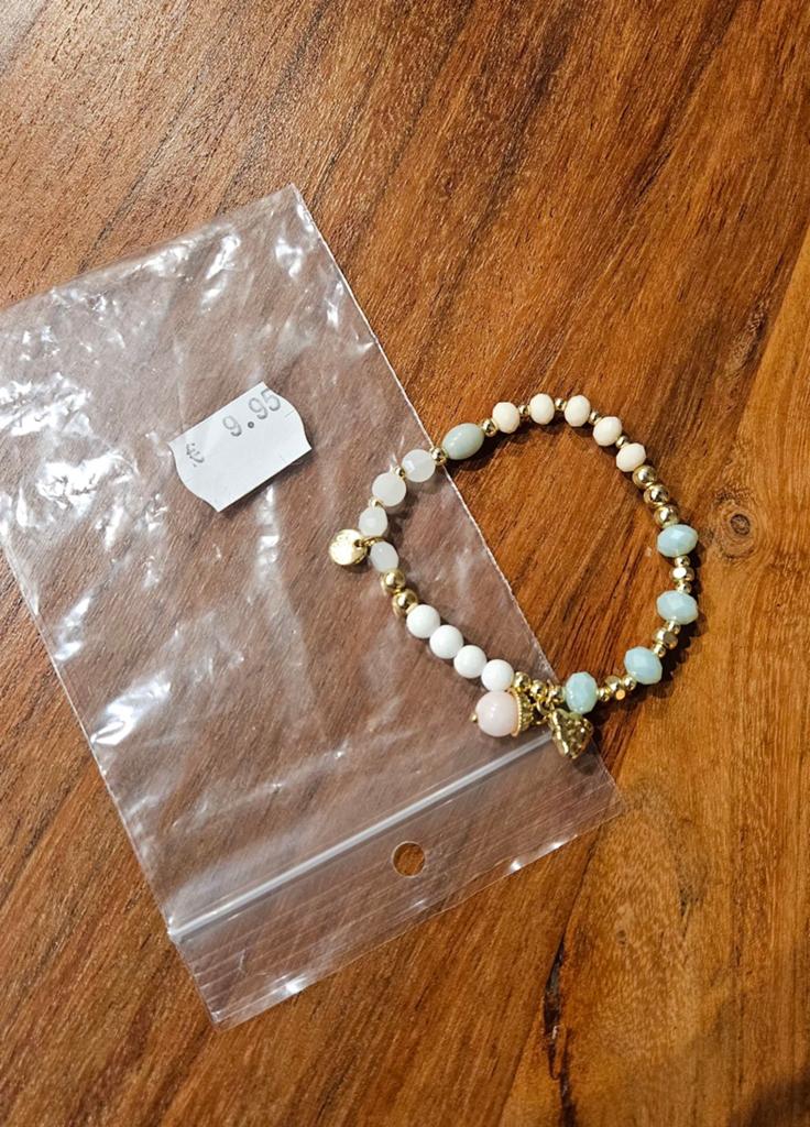 NIEUWE biba armband, Ophalen of Verzenden, Nieuw, Goud, Met bedels of kralen