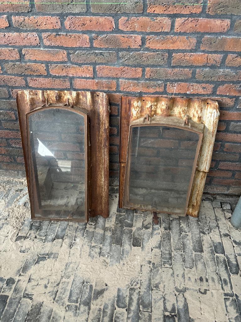 2 st antieke dakramen, Ophalen, Gebruikt, Minder dan 80 cm, Minder dan 80 cm
