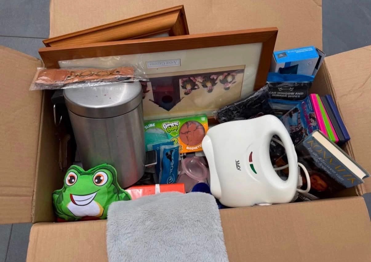 Doos voor de rommelmarkt, Diversen, Rommelmarktspullen, Ophalen, Gebruikt