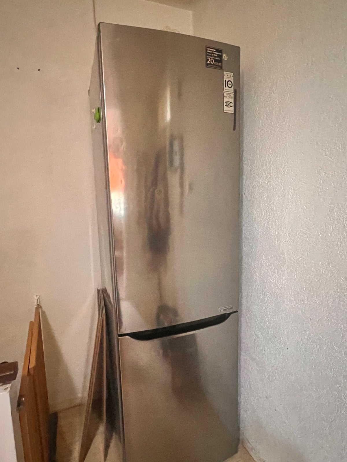 LG Koelkast met vriesvak - Inverter Linear A+++, Gebruikt, 200 liter of meer, 60 cm of meer, Met aparte vriezer