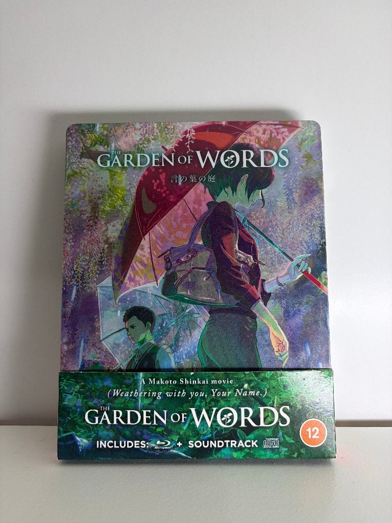 Garden of words Exclusive steelbook, Cd's en Dvd's, Engels, Inclusief extra's, Film, Engels