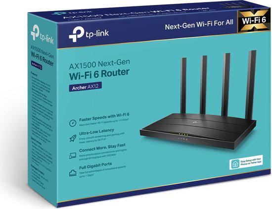 TP link AX1500 wifi 6 router, Computers en Software, Netwerk switches, Ophalen, Nieuw
