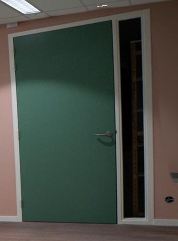 2x Binnendeur kozijn met zijlicht & HPL Deur, Doe-het-zelf en Verbouw, Ophalen, 80 tot 100 cm, 215 cm of meer, Binnendeur