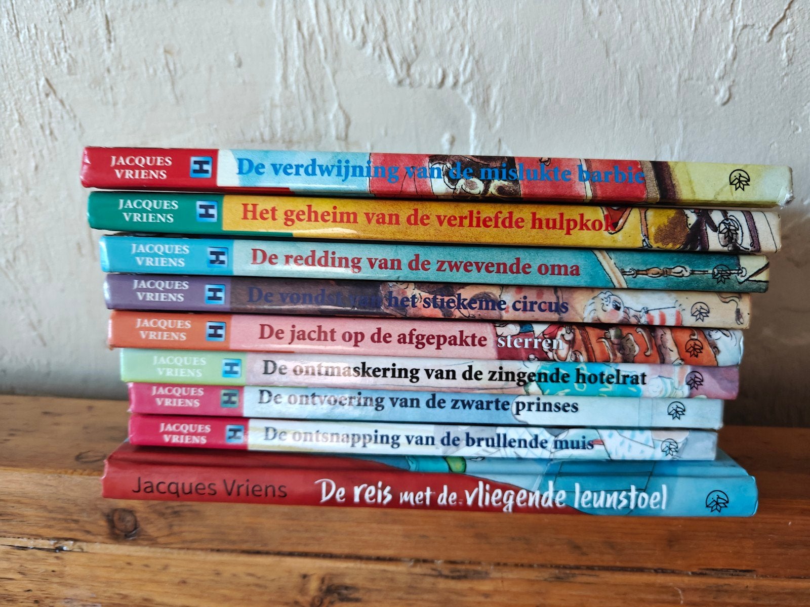 9 Delen van de serie: De bende van de korenwolf., Ophalen of Verzenden, Gelezen, Fictie algemeen