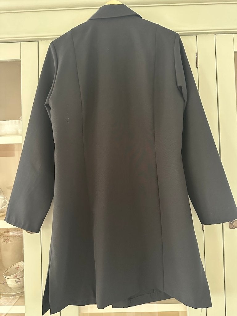 Blazer MS mode Vintage Zwart lang model maat 40 zgan, Maat 38/40 (M), Zwart, Ophalen of Verzenden, Zo goed als nieuw