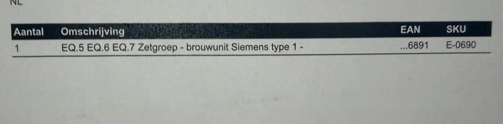 Zetgroep. (Nieuw.), Siemens, Overige merken, Koffiebonen, Nieuw