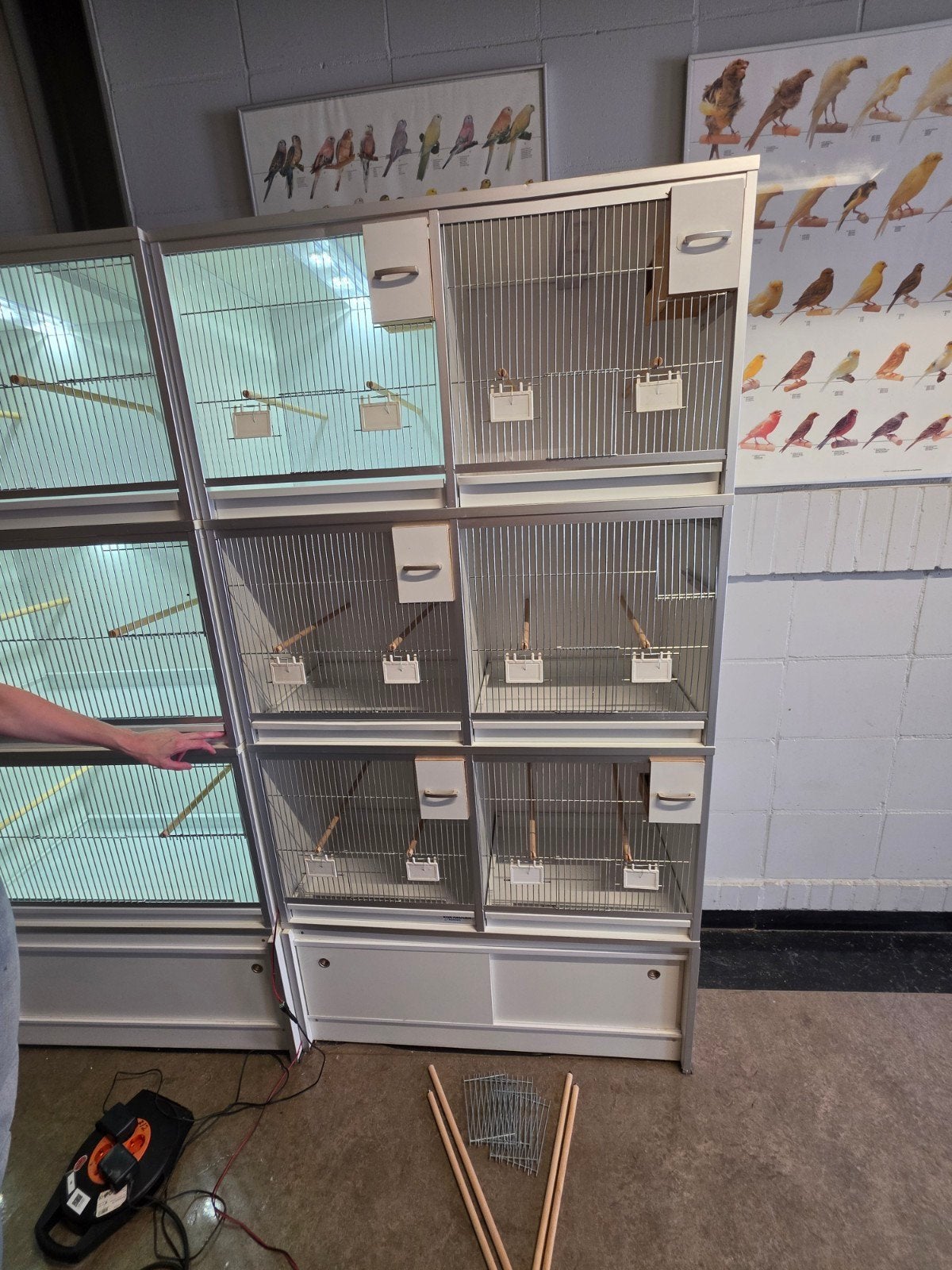 Vogel kweekkooien zangvogels, Dieren en Toebehoren, Vogels | Hokken en Kooien, Ophalen of Verzenden, Zo goed als nieuw, Broedkooi of Kweekkooi