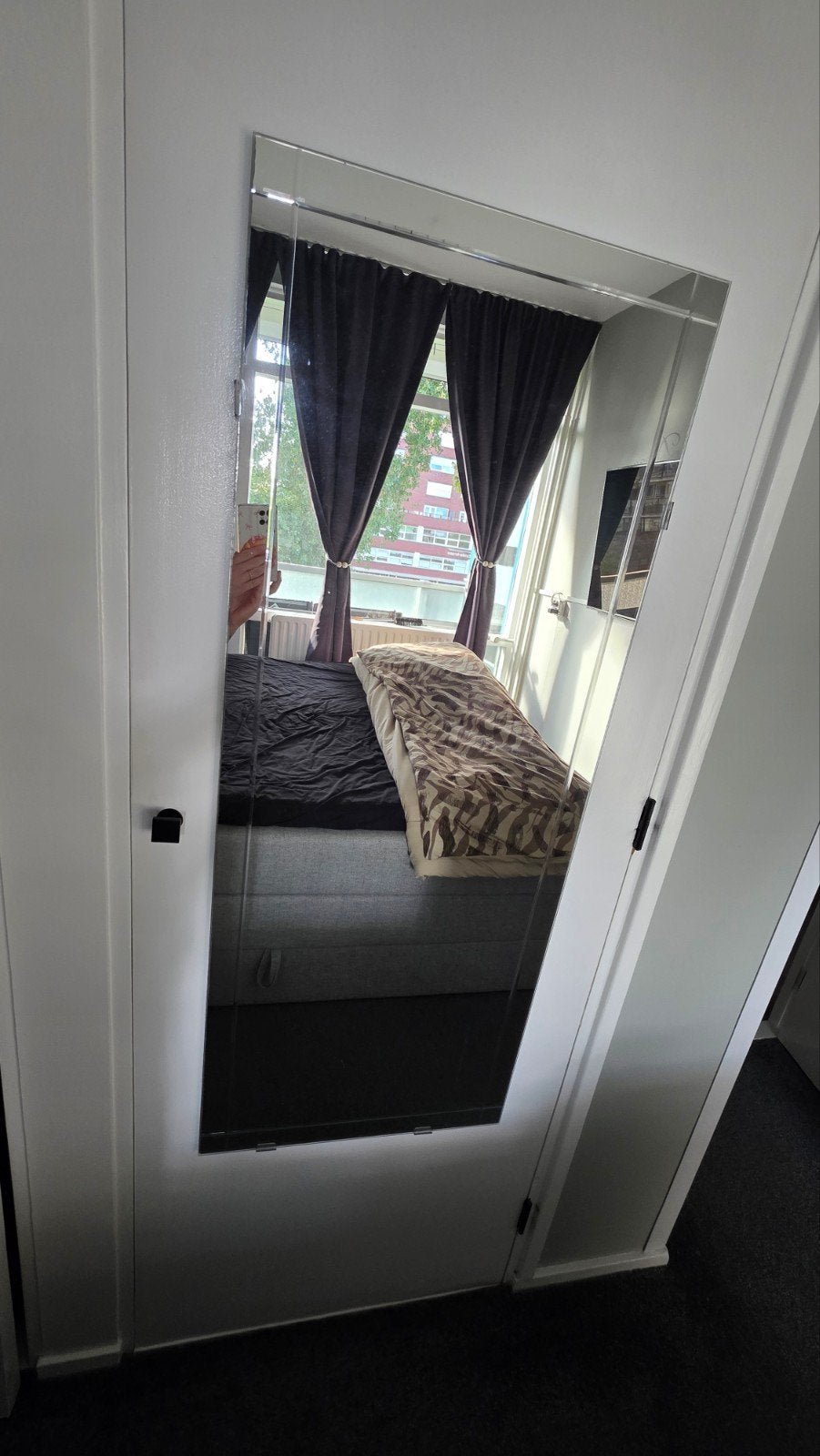 ikea ophang spiegel 120x48 cm, Huis en Inrichting, Ophalen, Zo goed als nieuw, Rechthoekig, Minder dan 50 cm