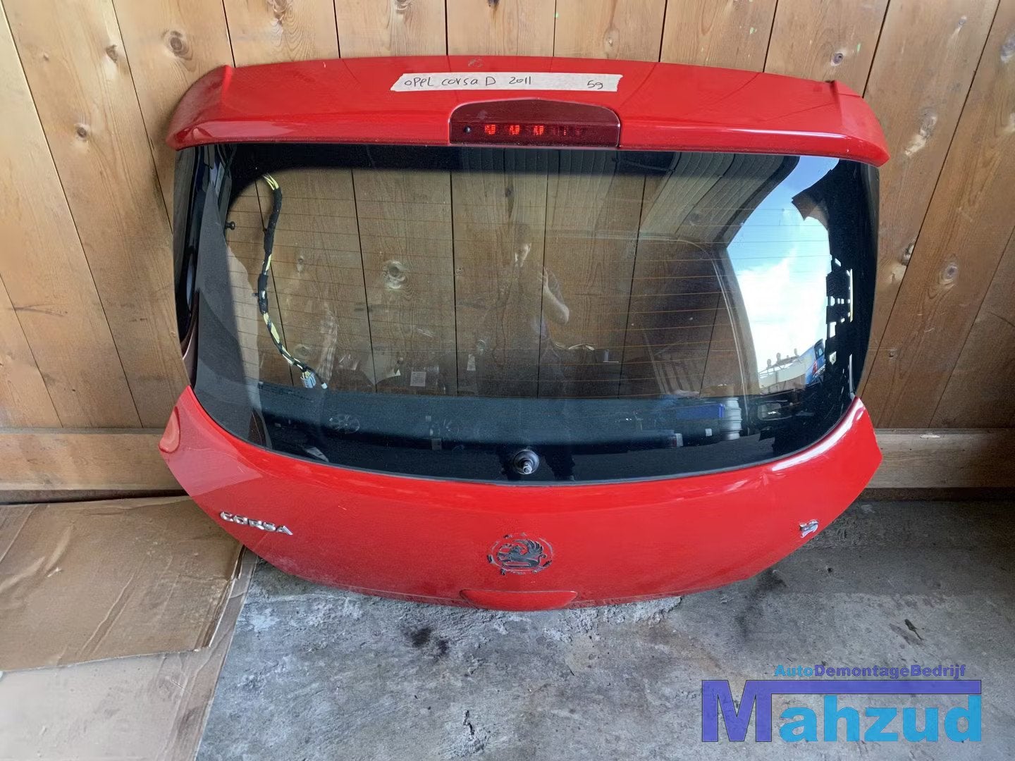 OPEL CORSA D ROOD Z547 ACHTERKLEP 3 deurs, Auto-onderdelen, Gebruikt, Deur, Opel Automobile GmbH, Ophalen of Verzenden