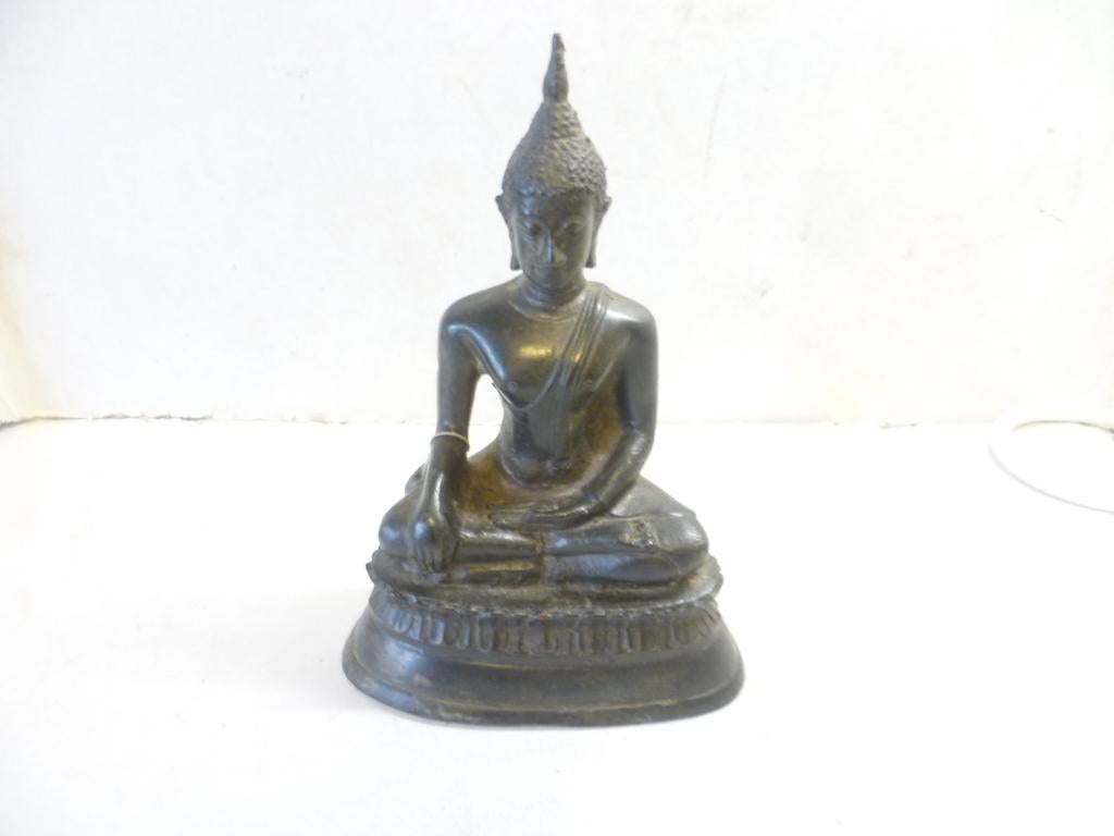 Brons Boedha Beeld 16cm hoog Birma /Thailand gewicht 700gr, Ophalen of Verzenden, Brons