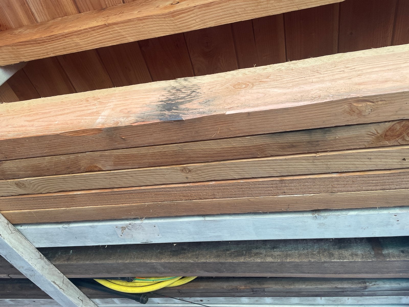 Douglas balken - 5 stuks 15x5x400 cm, Ophalen, Gebruikt, Balk, Overige houtsoorten