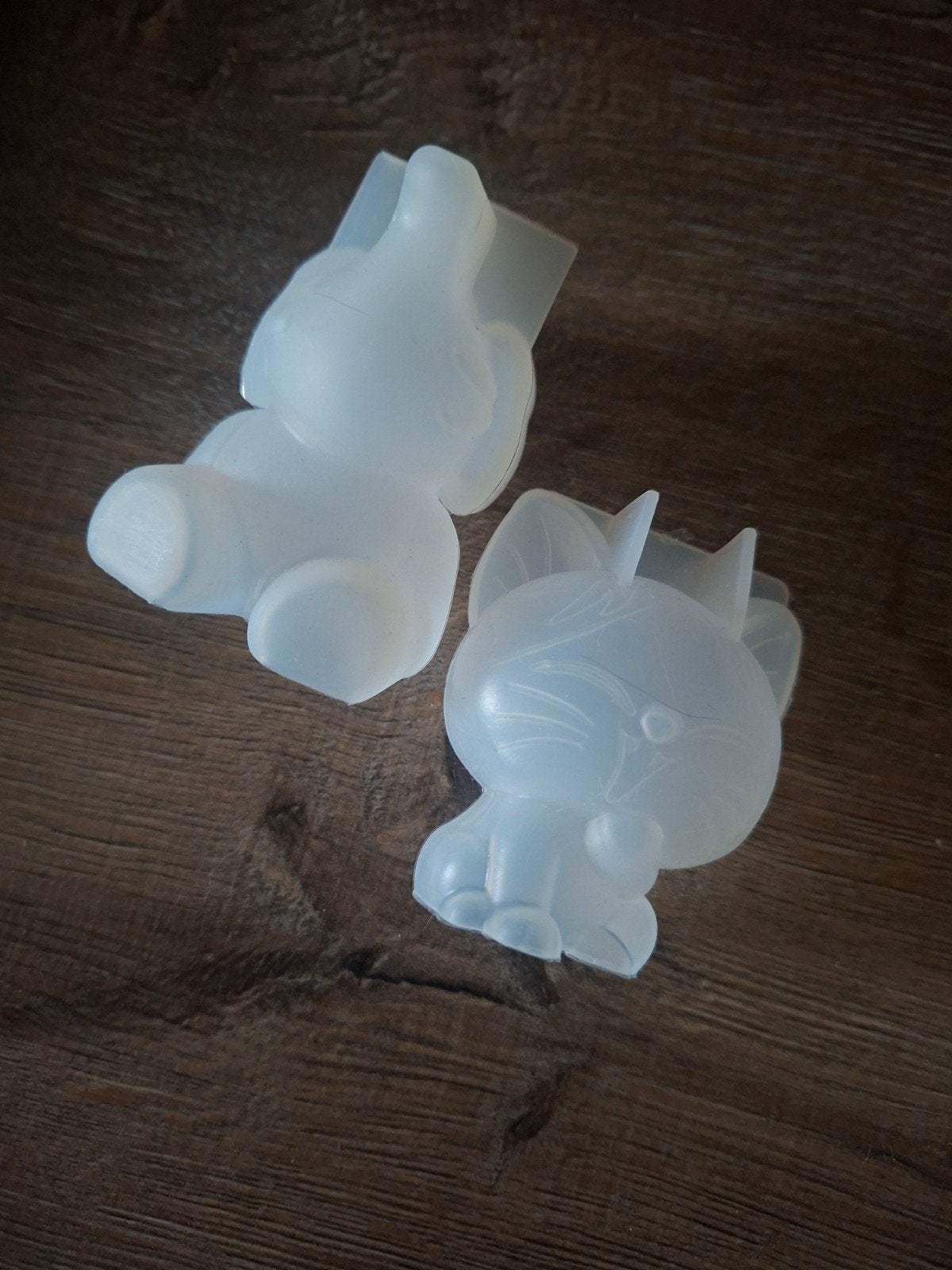 2 Nieuwe Epoxy Mallen: Kat en Olifant voor Kaarsen, Dieren, Nieuw, Ophalen of Verzenden, Kunststof