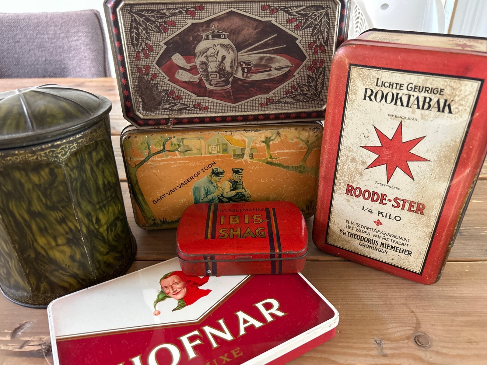 Vintage Tabaksblikken Collectie - Diverse Merken, Verzamelen, Ophalen of Verzenden, Gebruikt, Overige, Overige merken