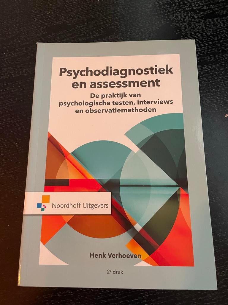 Psychodiagnostiek en assessment - Henk Verhoeven, Boeken, Ophalen of Verzenden, Gelezen, Klinische psychologie