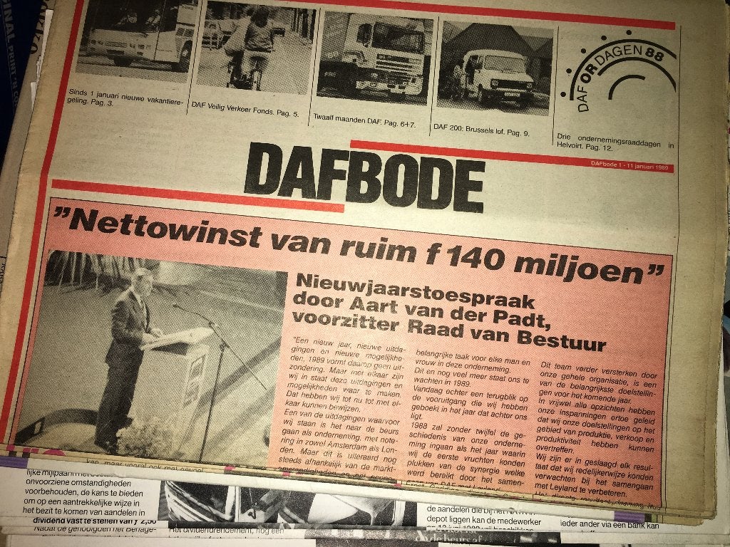 DAF Bode 1989 brochures folders oa 95,200 foto's & verhalen, Ophalen of Verzenden, Zo goed als nieuw, Overige merken