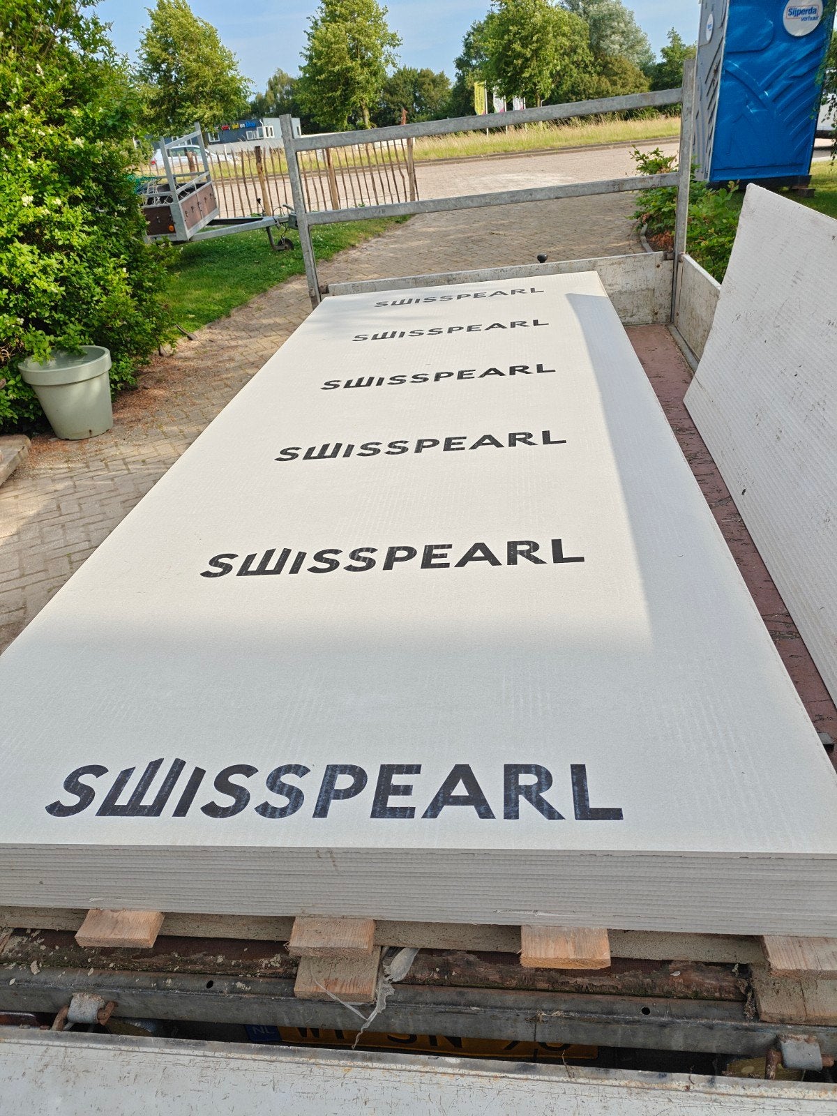 Swisspearl 9 mm, Doe-het-zelf en Verbouw, Platen en Panelen, Ophalen, Nieuw