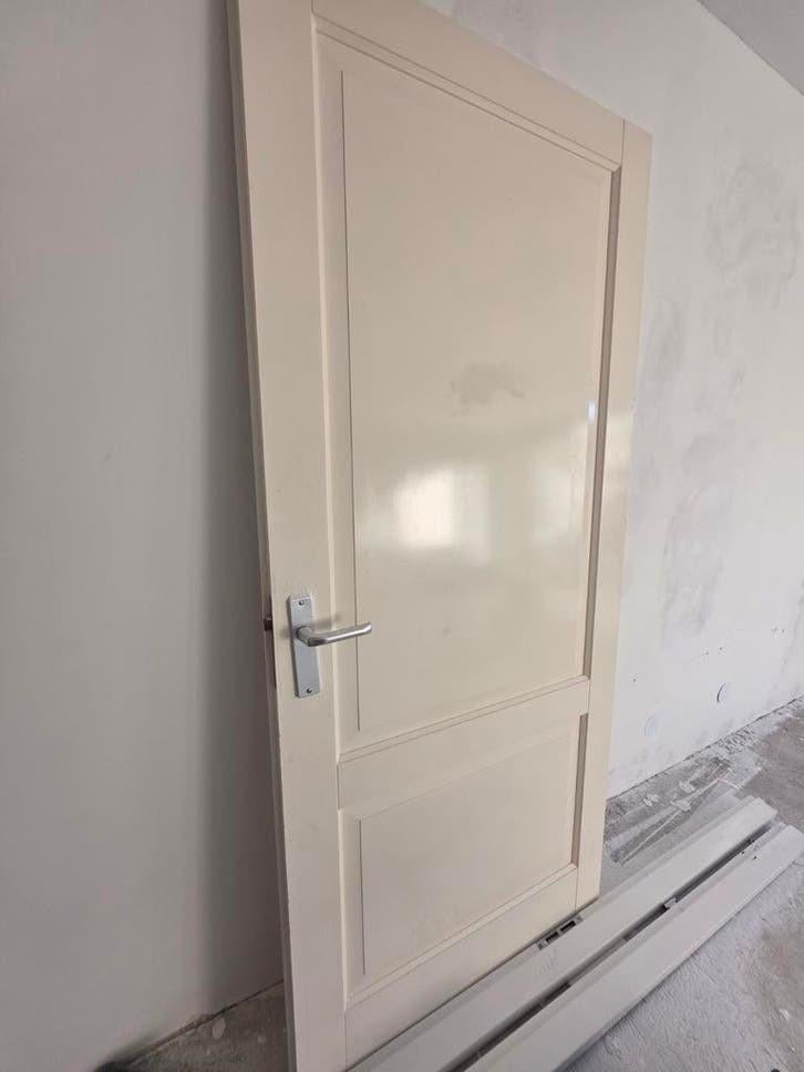 Binnendeur 95x210cm met stalen kozijn en bovenlicht, Ophalen of Verzenden
