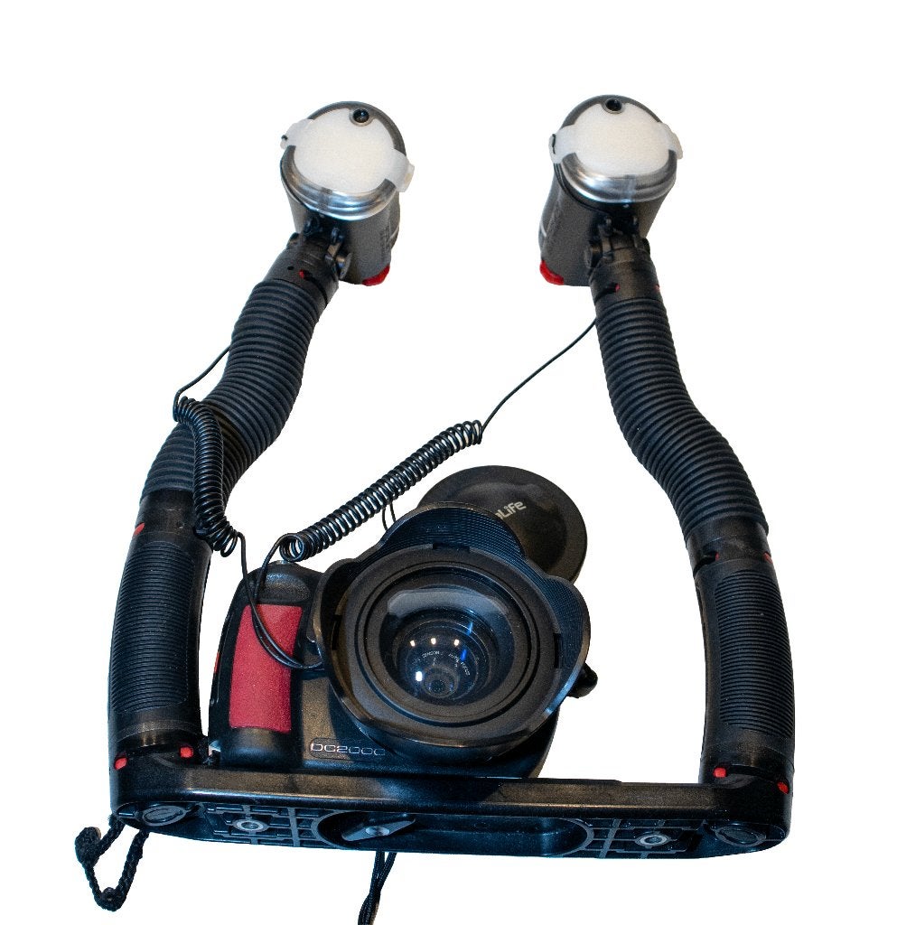 Sealife DC2000 onderwatercamera met tray en flitsers